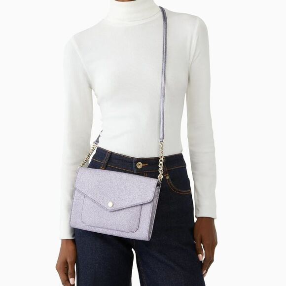 NWT KATE SPADE GLITTER CONVERTIBLE BAG - Picture 1 of 15